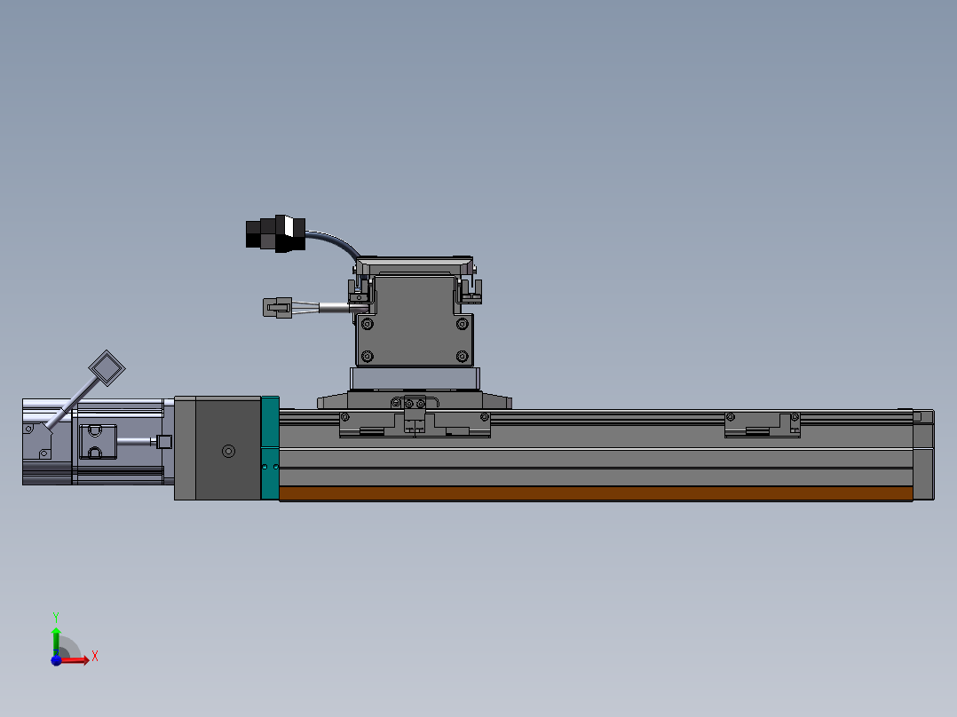 内嵌直交机械手XYG系列XYG330-F1前视图