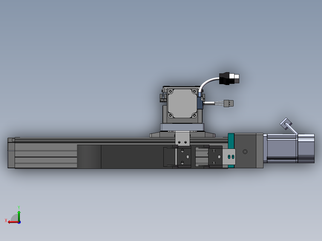 内嵌直交机械手XYG系列XYG330-F1后视图