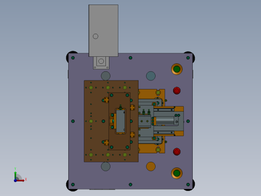 热熔机总装图前视缩略图