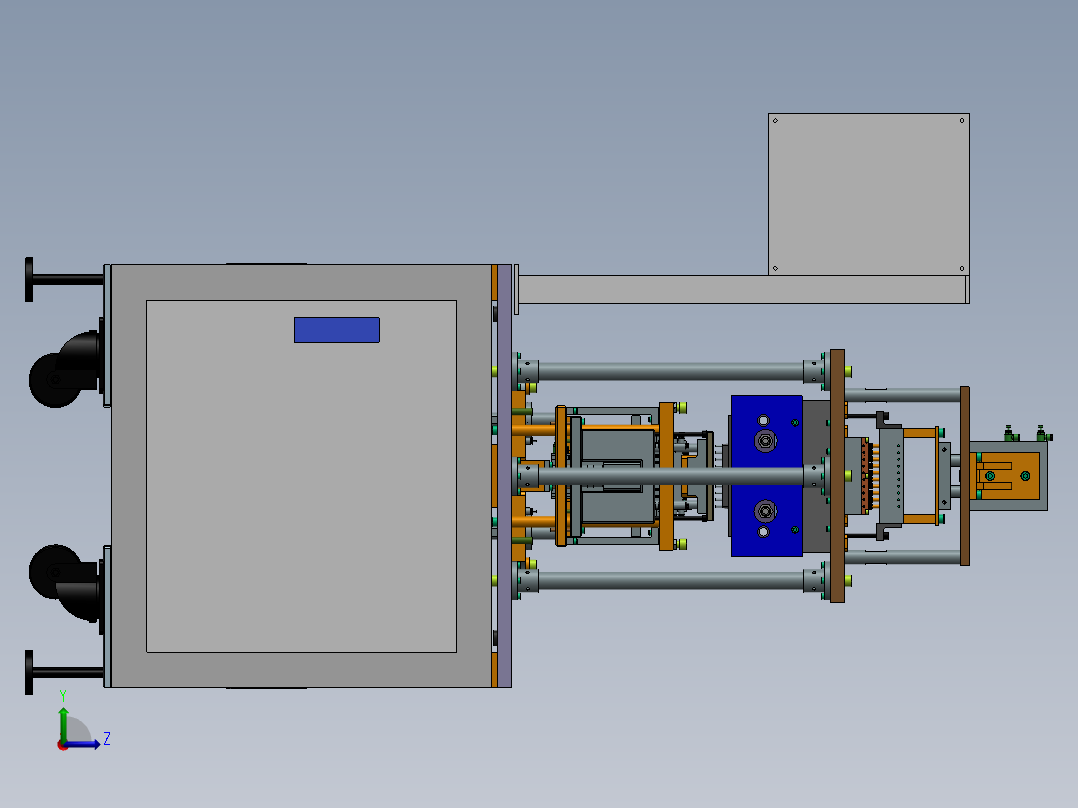 热熔机总装图左视图