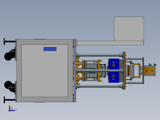 热熔机总装图左视缩略图