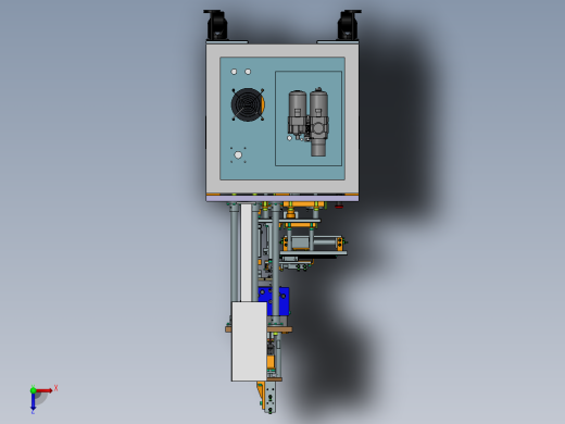 热熔机总装图俯视缩略图