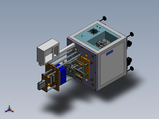 热熔机总装图正等轴测缩略图