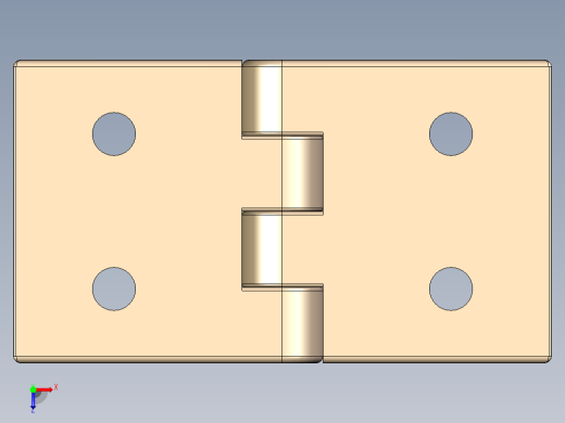 型材-KJN 45X45 CONDUCTIVE HINGE 3842544531俯视缩略图
