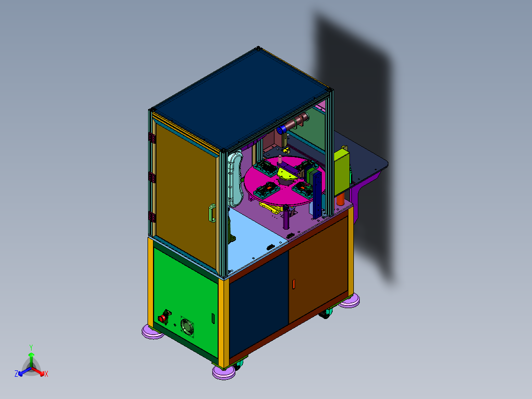 桌面型旋转式机器人点胶机