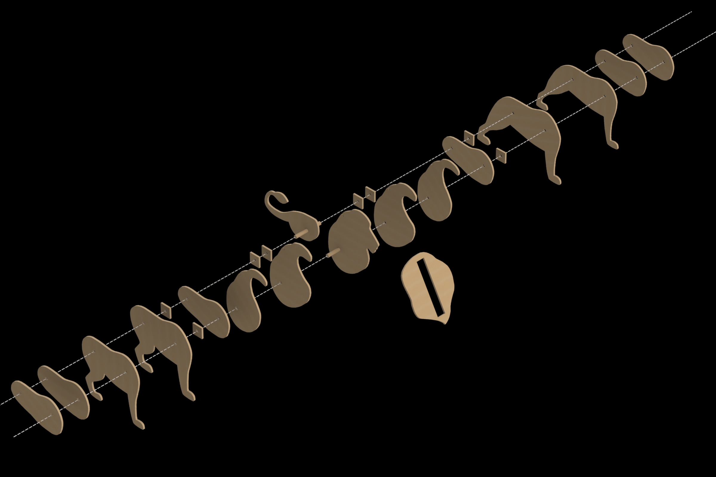 激光下料拼图狮子SOLIDWORKS 2014, STEP _ IGES