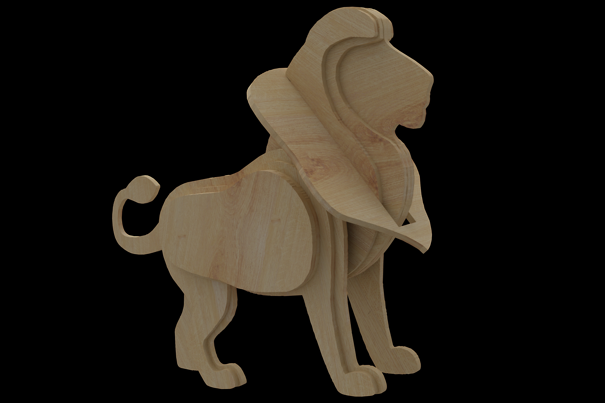 激光下料拼图狮子SOLIDWORKS 2014, STEP _ IGES