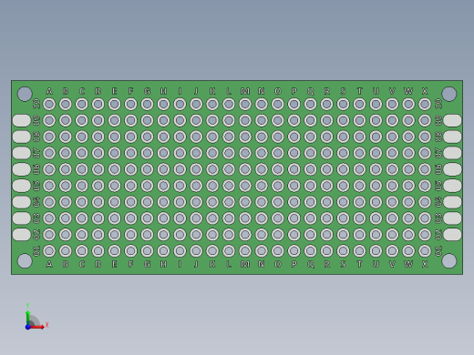 电容器 二极管 电阻器-30mm x 70mm Proto PCB前视缩略图