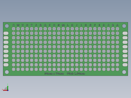 电容器 二极管 电阻器-30mm x 70mm Proto PCB后视缩略图