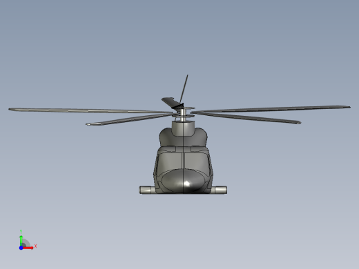 直升飞机 飞机模型设计 (13)前视缩略图