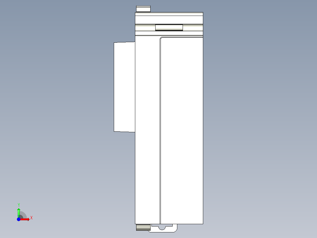 基恩士KV-B16_kc图纸模型前视图