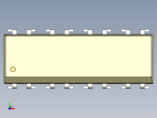 光电元件封装-DIP16-OC-YL前视缩略图