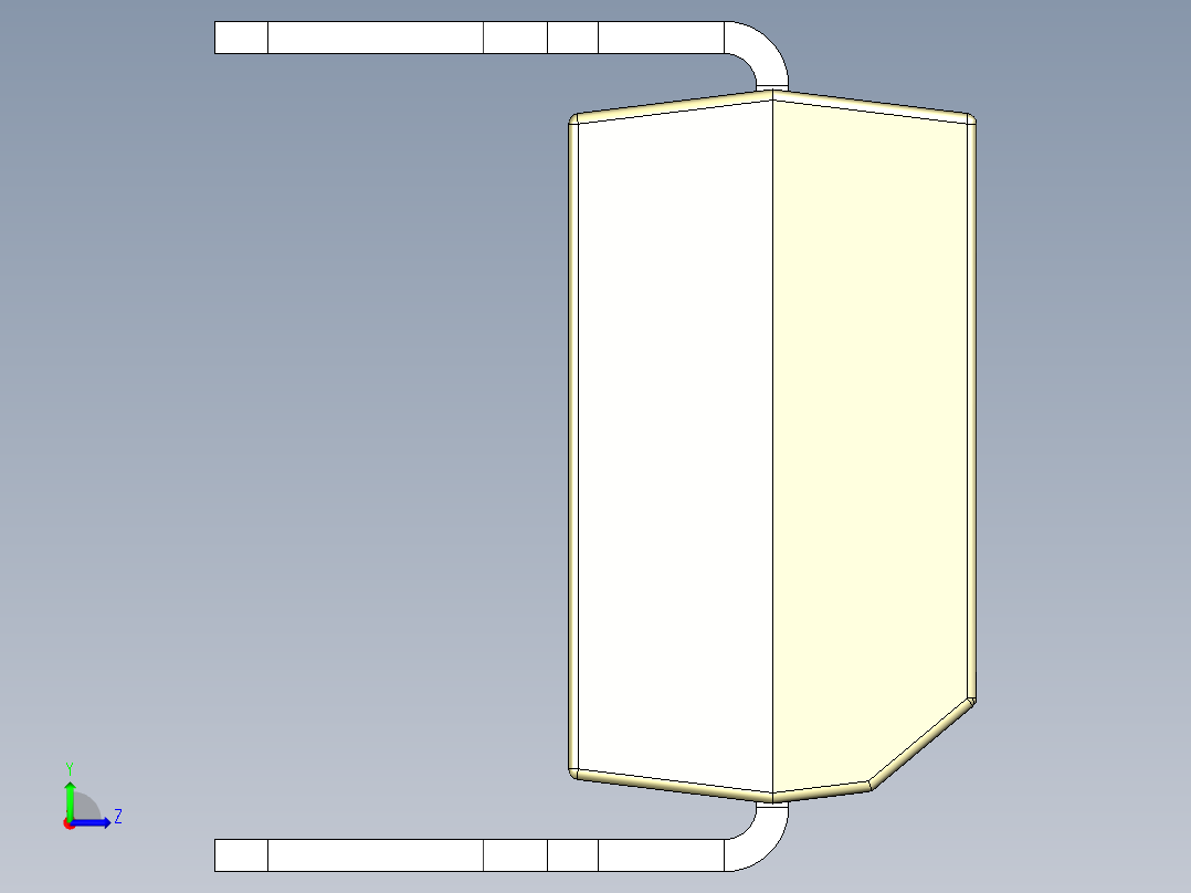 光电元件封装-DIP16-OC-YL左视图