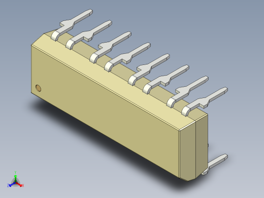 光电元件封装-DIP16-OC-YL正等轴测缩略图