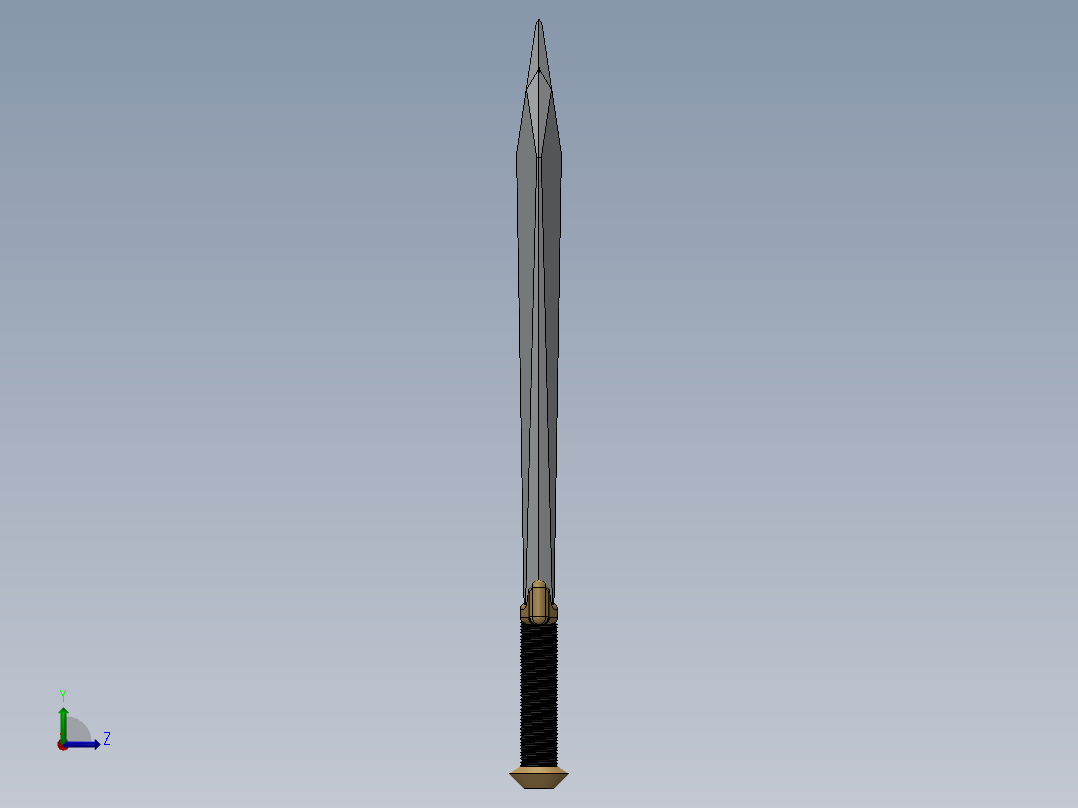 剑、宝剑(107)左视图