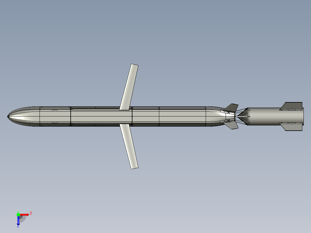 0-01 导弹俯视图