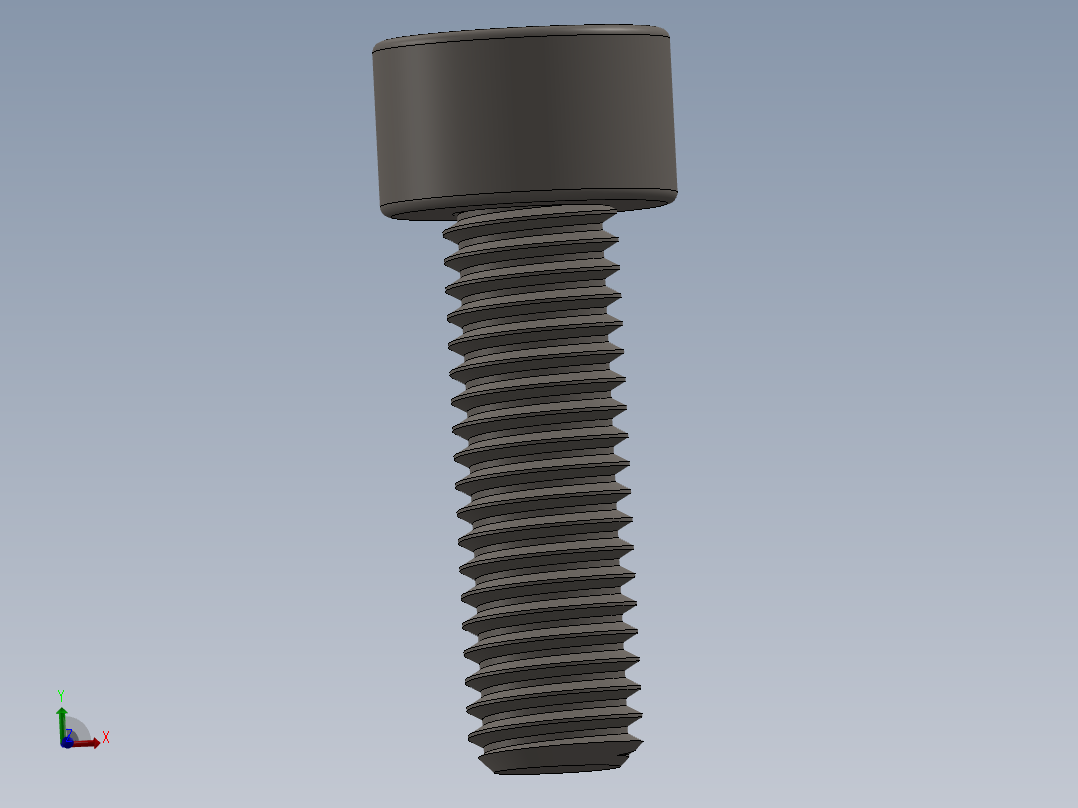 Screw_DIN_912_M5x16F_A2.SLDPRT公制内六角螺钉主视图