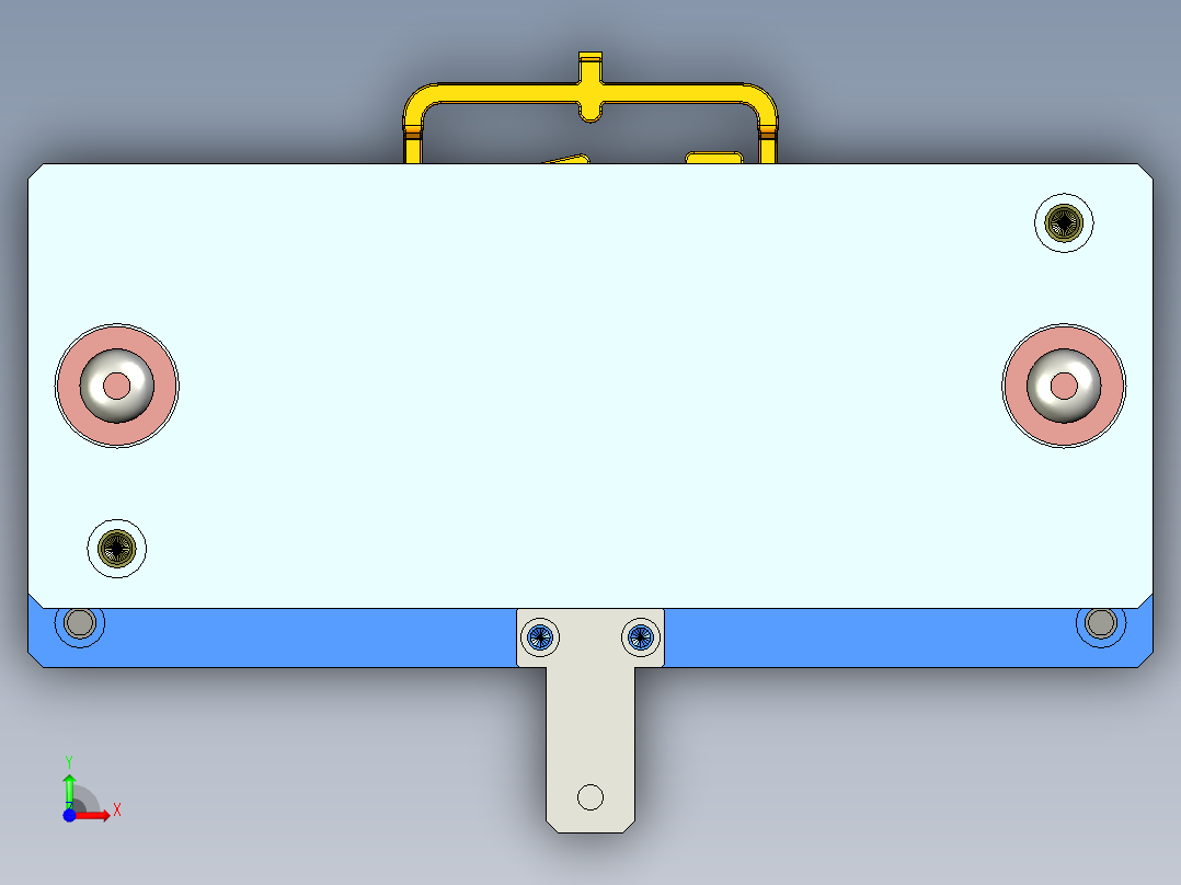 塑料壳压铸模具设计前视图