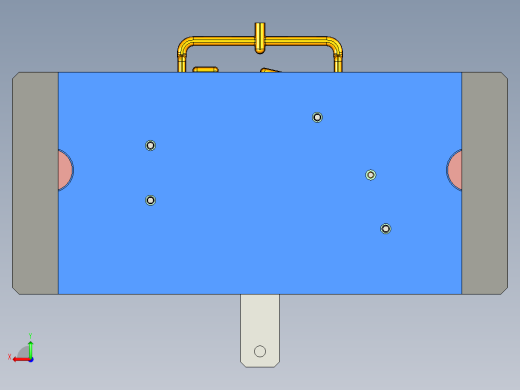 塑料壳压铸模具设计后视缩略图