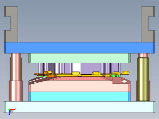 塑料壳压铸模具设计俯视缩略图