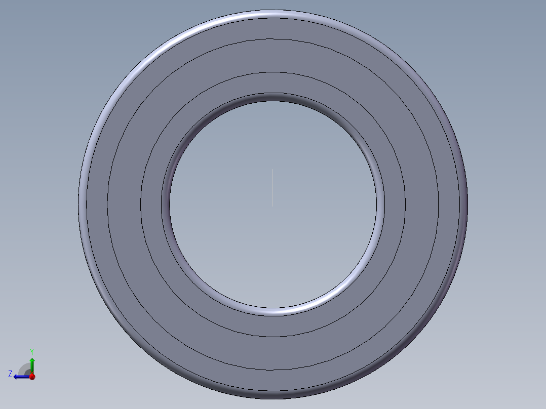 深沟球轴承6005-2Z右视图