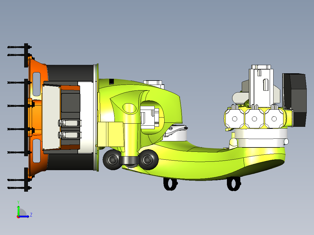 KUKA KR 340 R3330 (KR 500 FORTEC)机器人左视图