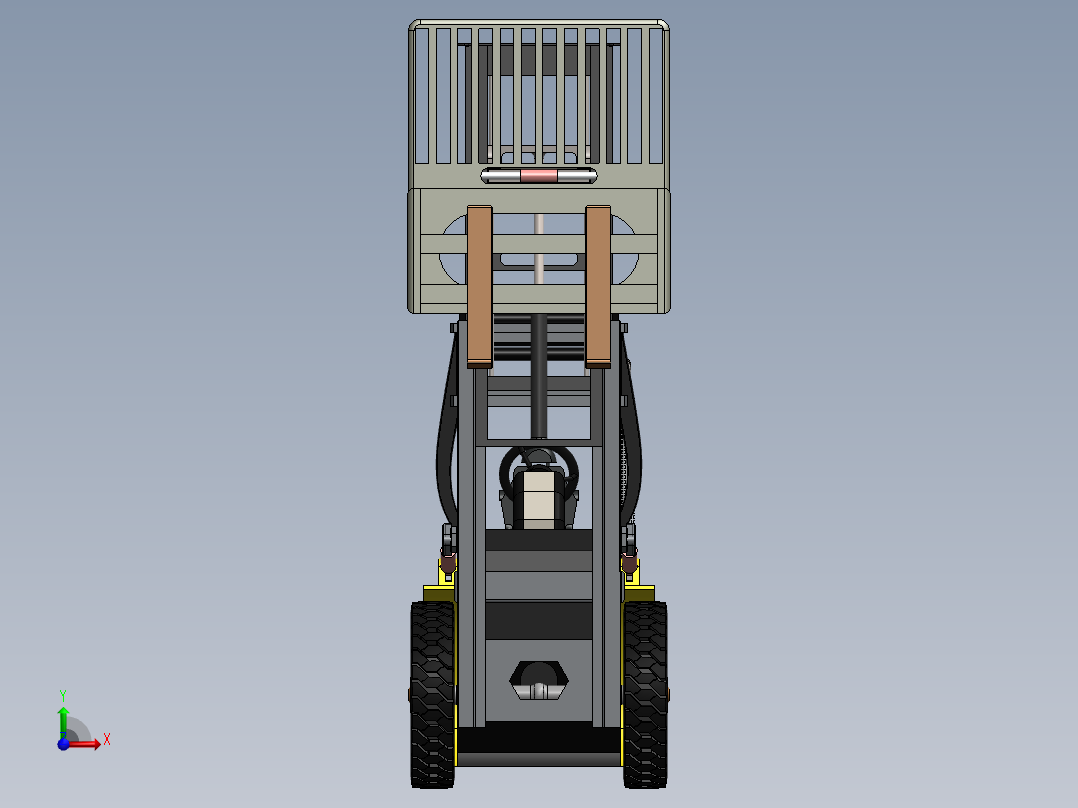 叉车、 叉车 SW(12)前视图