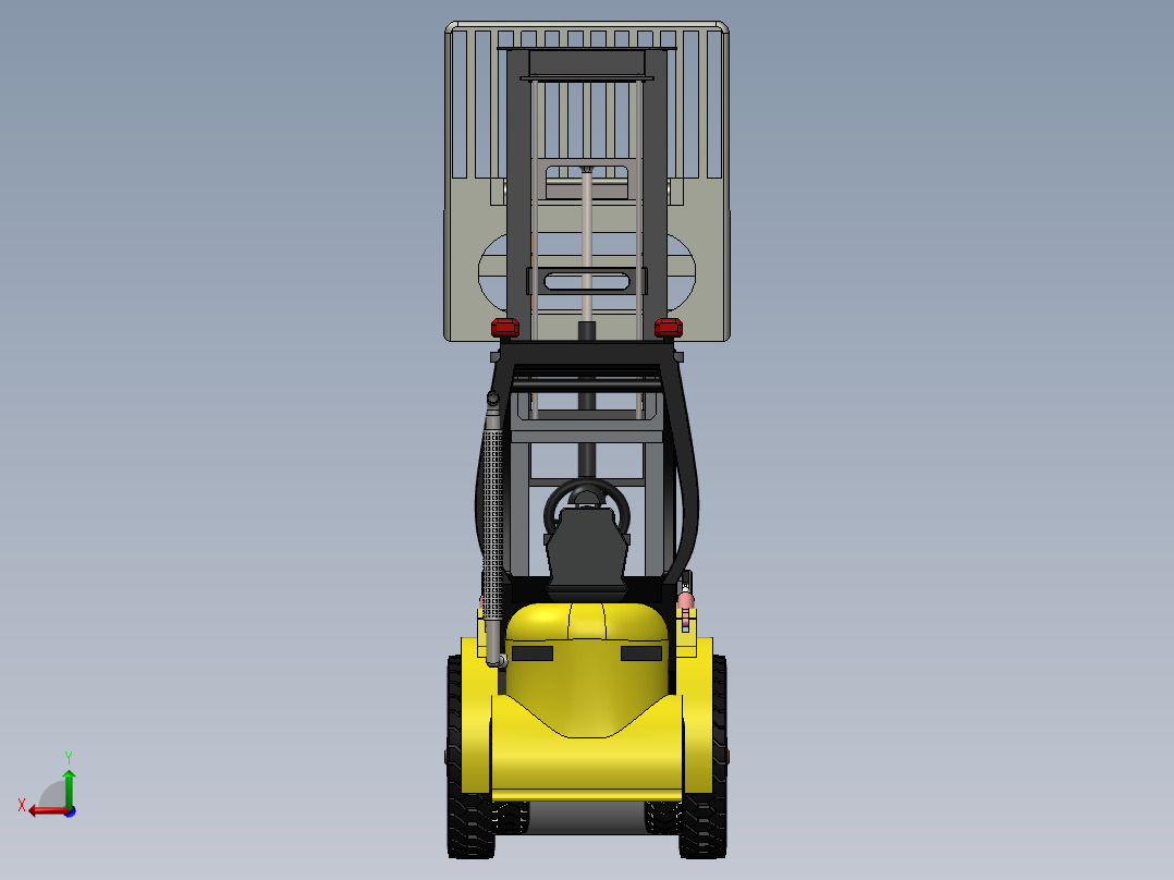 叉车、 叉车 SW(12)后视图