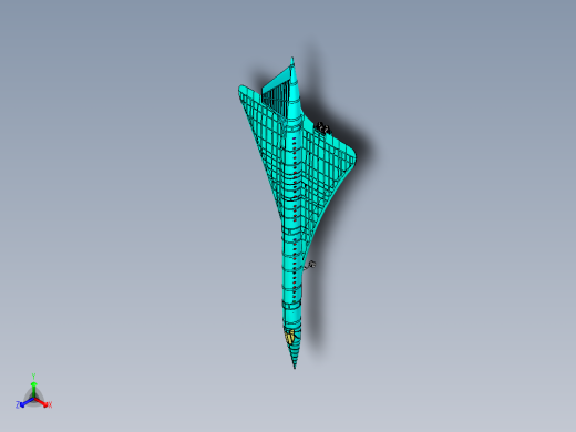 B3004202-协和超音速飞机实体组装模型