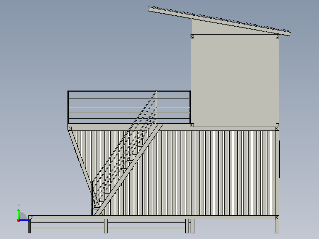 房子、建筑(68)左视图