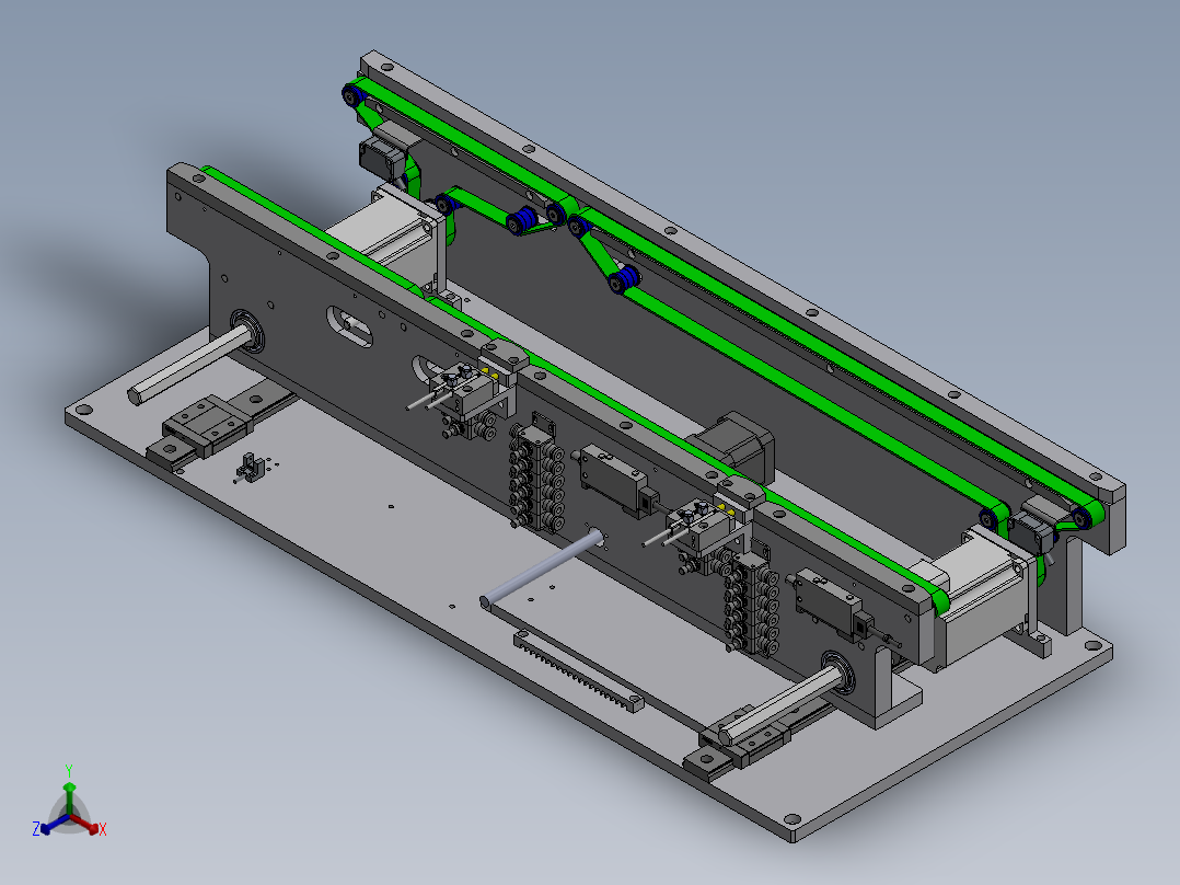 自动调宽的双列皮带输送机