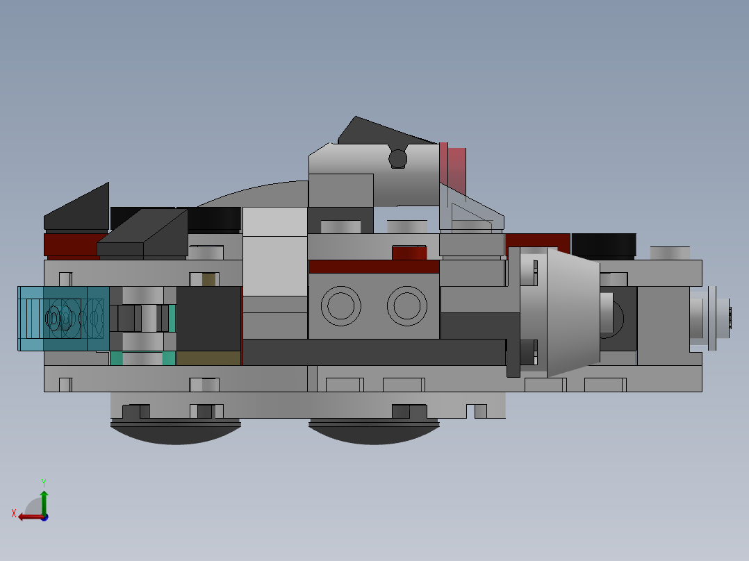 乐高千年隼后视图
