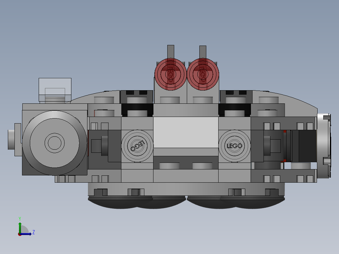 乐高千年隼左视图
