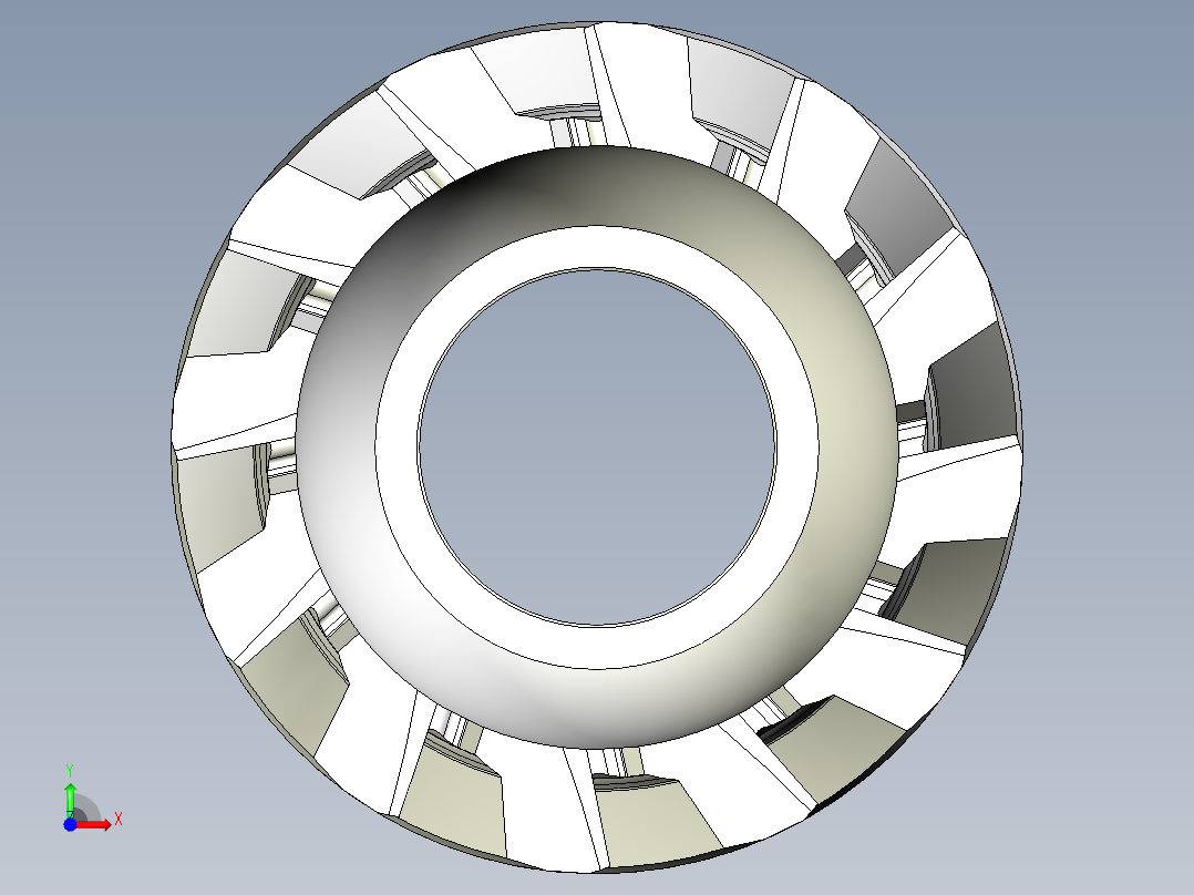 平面铣刀前视图