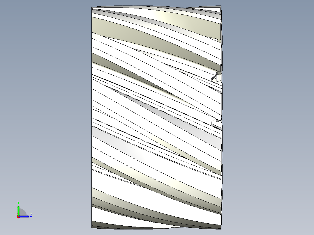 平面铣刀左视图