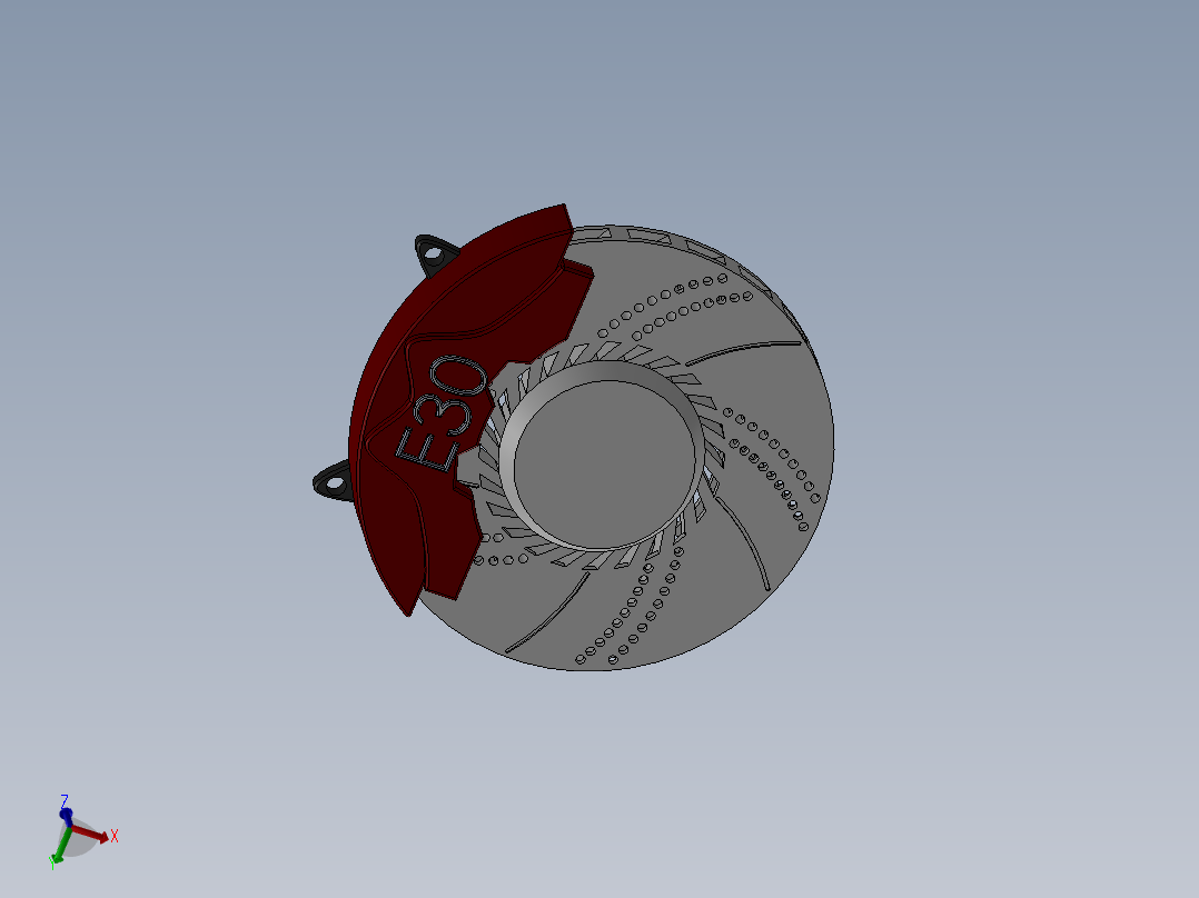 碟刹 3D模型（SolidWorks设计
