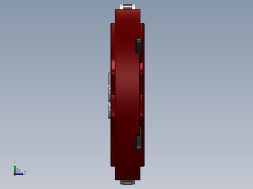 碟刹 3D模型（SolidWorks设计左视缩略图