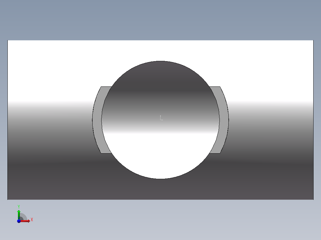 U-PVC_TEE_DN65前视图