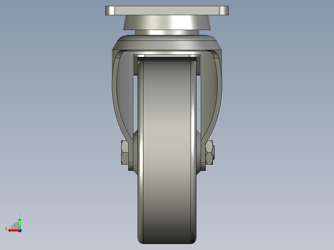J03S-01D-100-662万向脚轮后视图