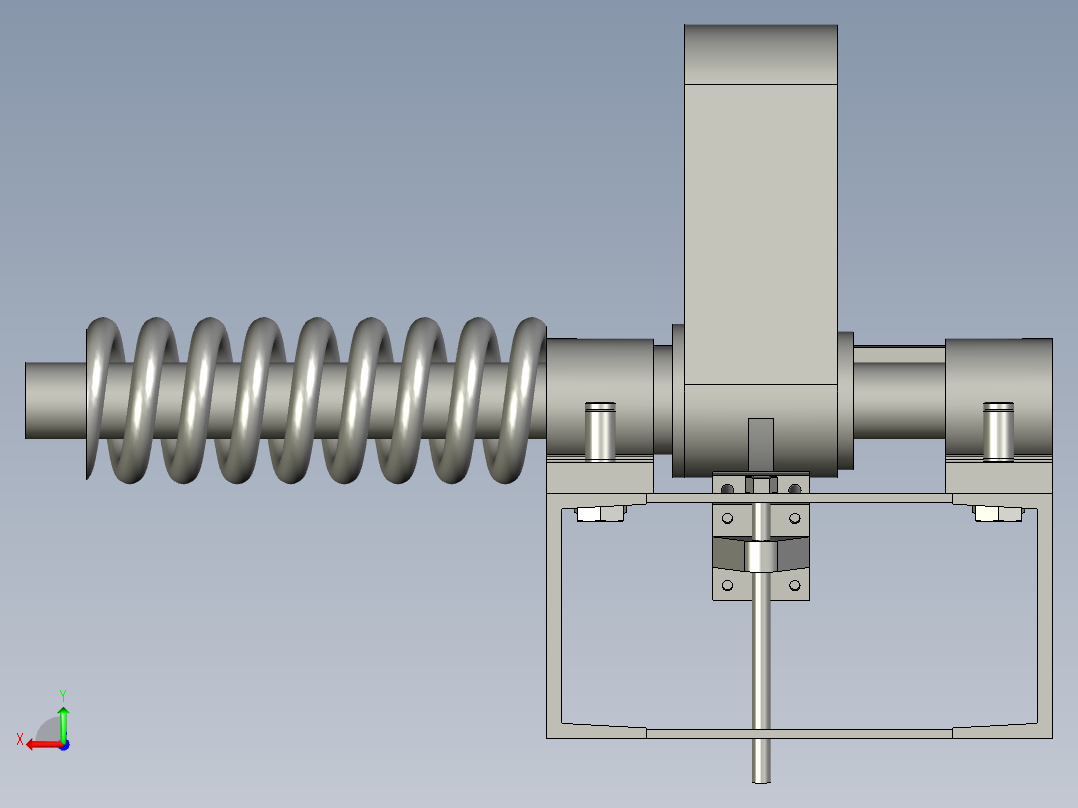 YK-ZCQ-00阻车器装配后视图