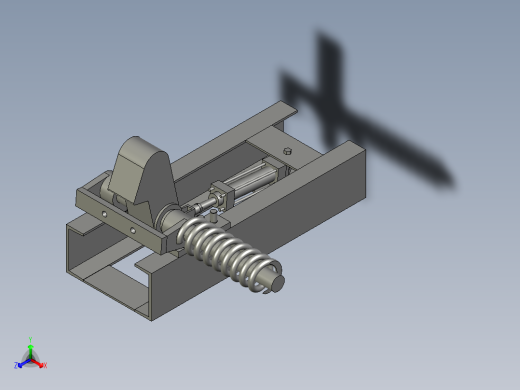 YK-ZCQ-00阻车器装配正等轴测缩略图