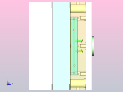 飞机尾翼配件注塑模具设计 3D+CAD+说明书左视缩略图