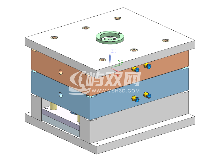 飞机尾翼配件注塑模具设计 3D+CAD+说明书