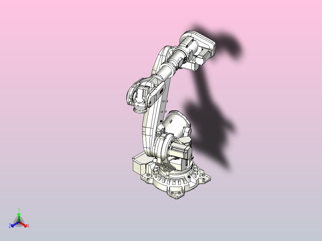 ABB机器人IRB 6700 3.2M米正等轴测图