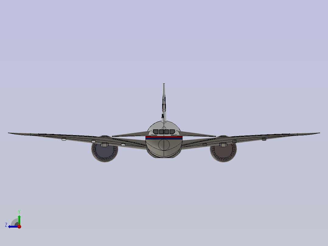 波音MH370右视图