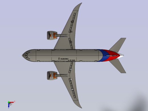 波音MH370俯视缩略图