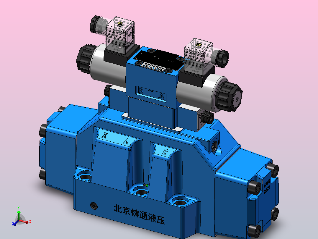 H-4WEH25-S 电液换向阀主视图