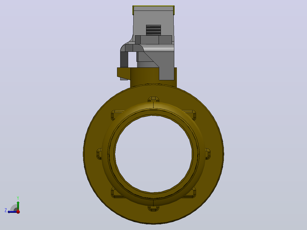 FNW-FNW421J二片式内螺纹球阀右视图