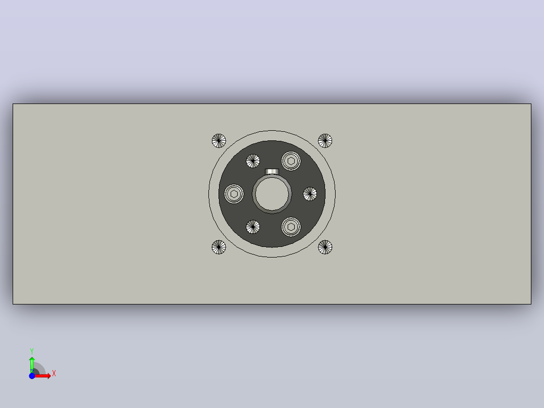 小型数控机床SCHUNK A-15-B-155的y轴运动前视图