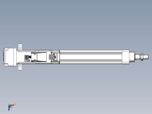 轻载电动缸TPA-ESR25-1002C-L200-MR-TC-W-P10-C3俯视缩略图